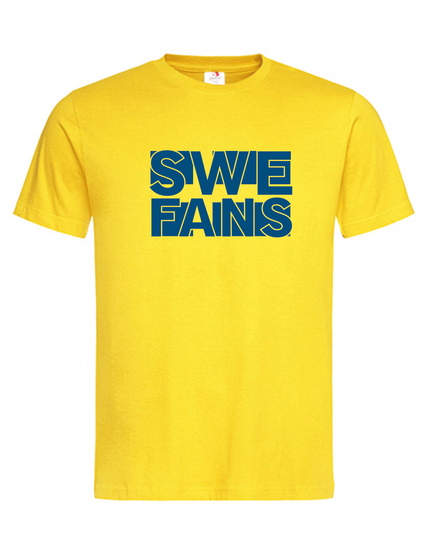 T-shirt SWE Fans Gul