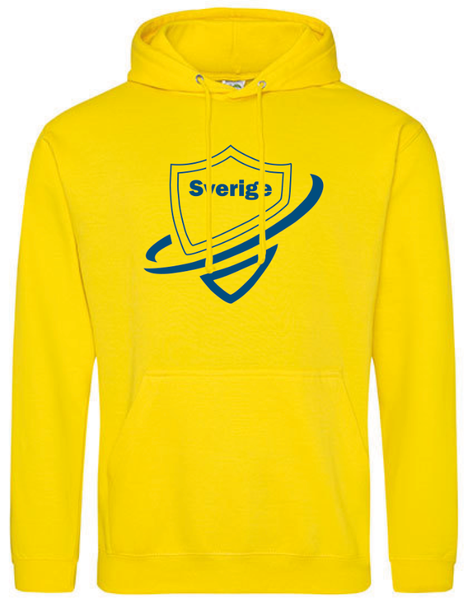 Hoodtröja i Bomull Gul