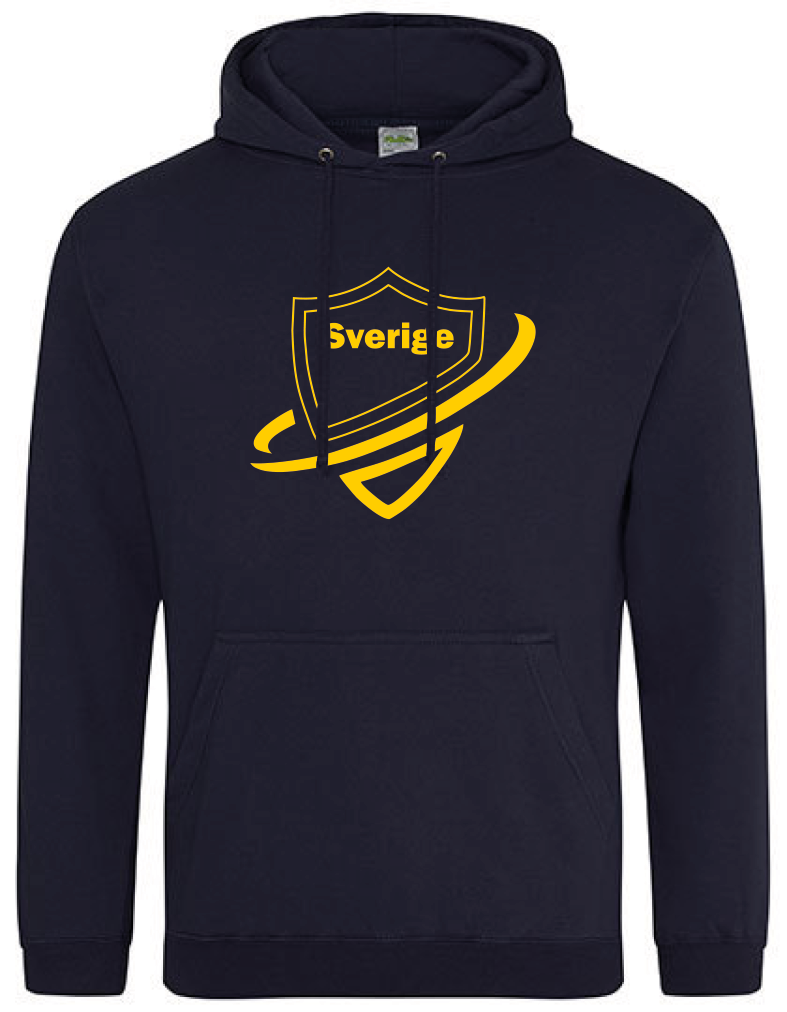 Hoodtröja i Bomull Marinblå