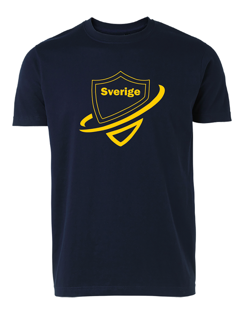 T-shirt sköld Marinblå
